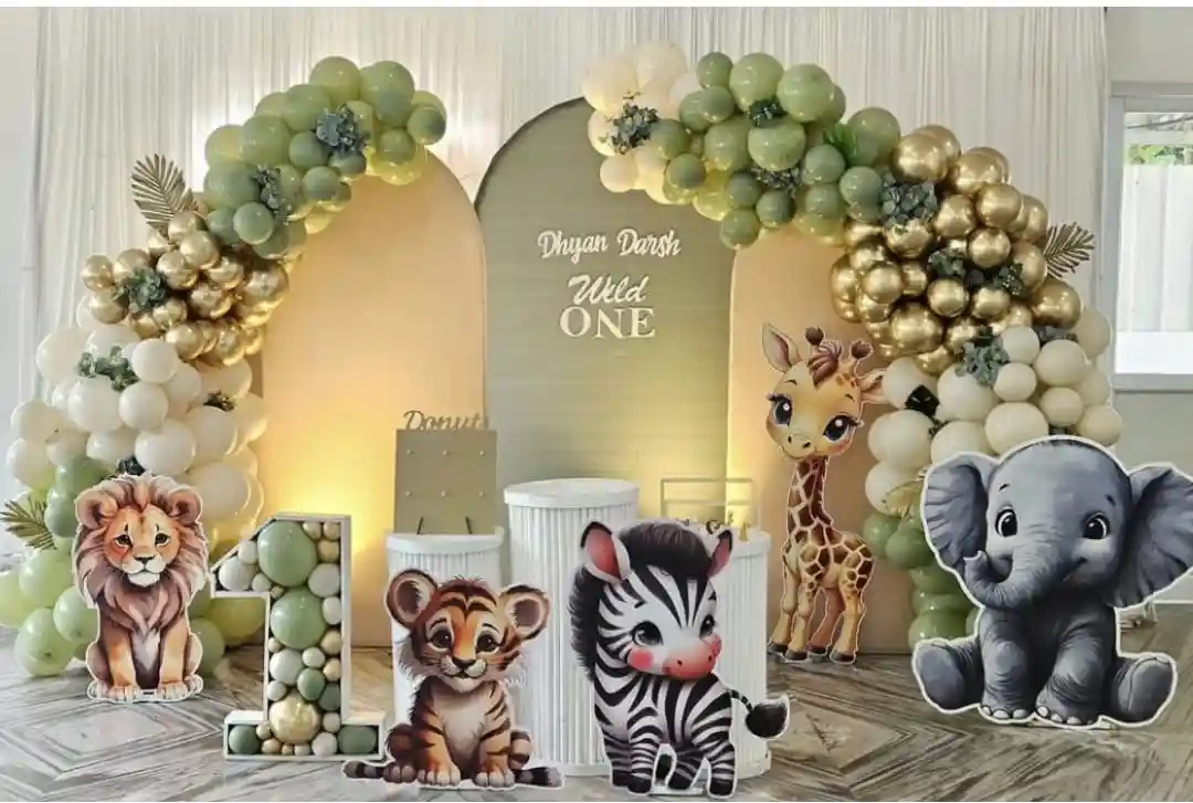Jungle Wild One Safari Decoration